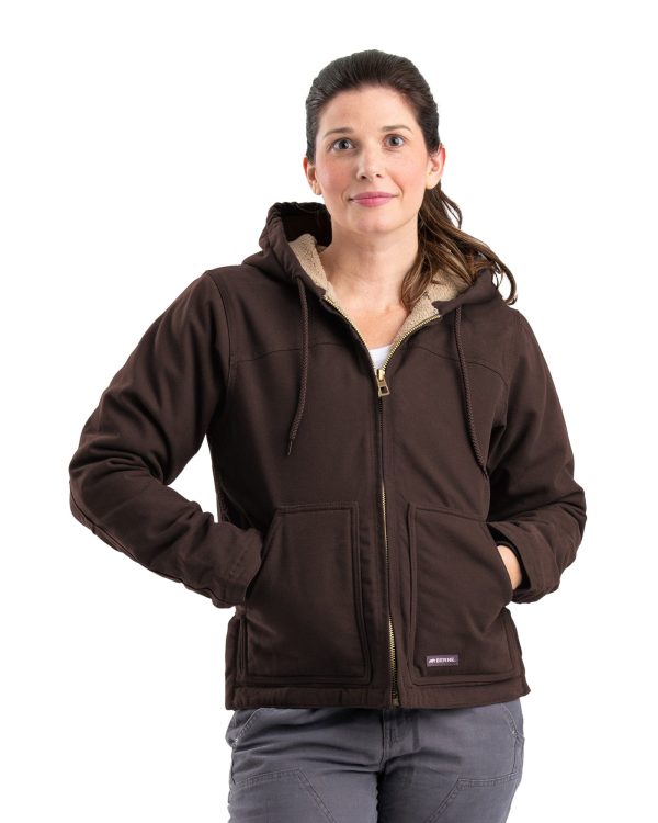 Women s Sherpa-Lined Duck Hooded Jacket on Sale