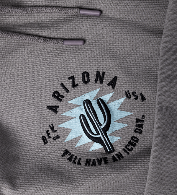 Gray Cowboy Cotton Hoodie Fashion - Image 3