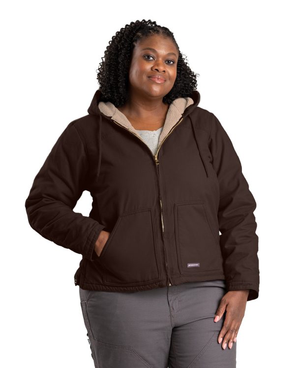 Women s Sherpa-Lined Duck Hooded Jacket on Sale - Image 3