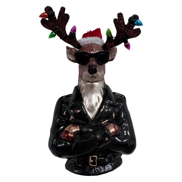Ava Della Pietra - Reindeer Rebellion Glass Ornament Online now