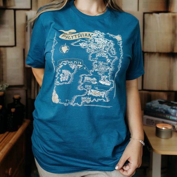 A Court of Thorns and Roses Inspired: Prythian Map Tee Hot on Sale - Image 4