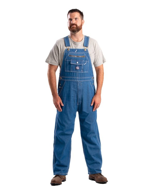 Vintage Washed Light Denim Bib Overall Online Hot Sale