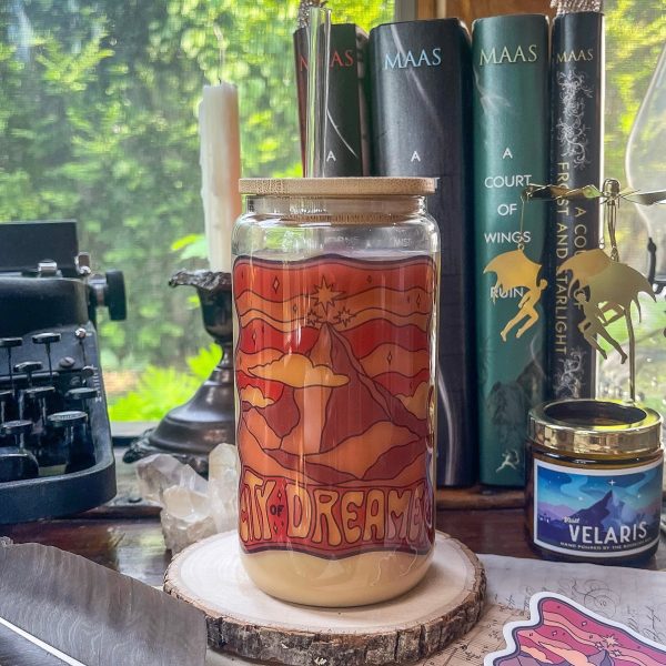 A Court of Thorns and Roses Inspired: City of Dreamers Glass Luxe Tumbler Online now - Image 5