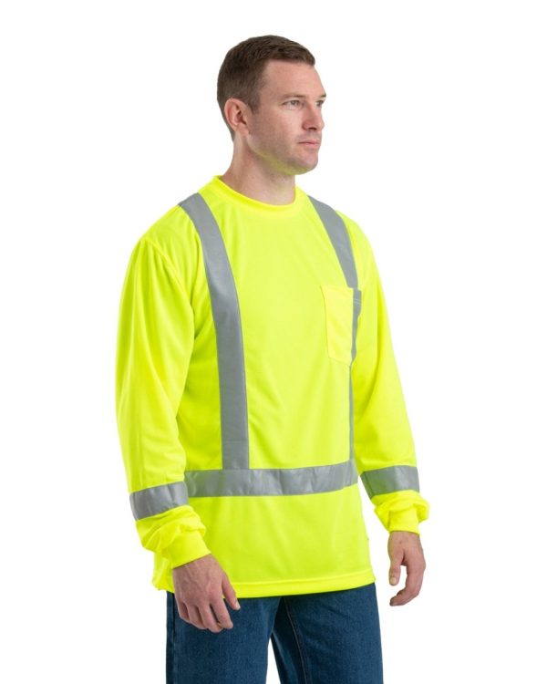 Men s Hi Vis Class 3 Long Sleeve Tee Online - Image 3
