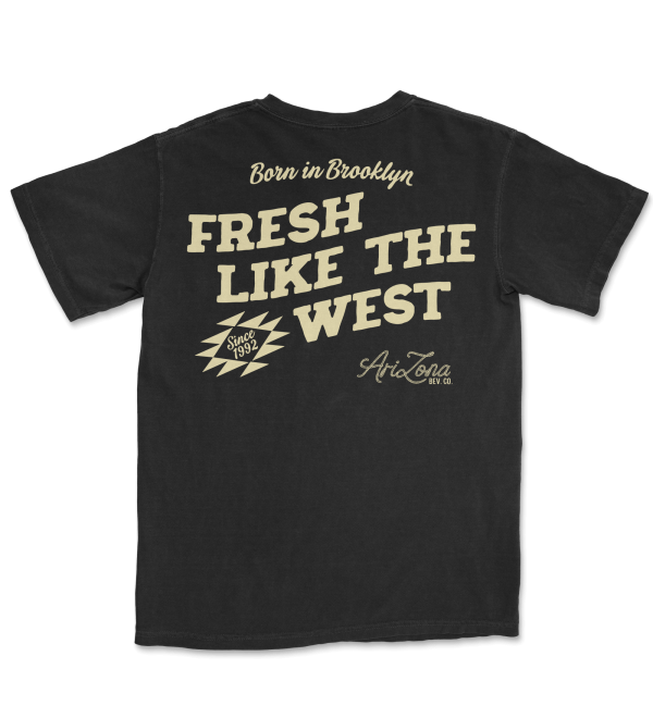 Black Fresh Like the West Cotton T-Shirt For Sale