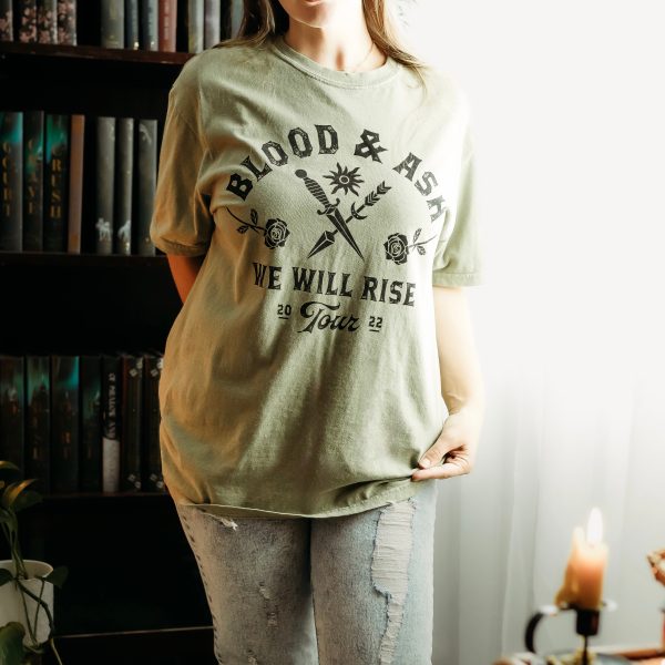 Blood and Ash Inspired: We Will Rise Tour Heavy Weight Tee For Cheap - Image 2