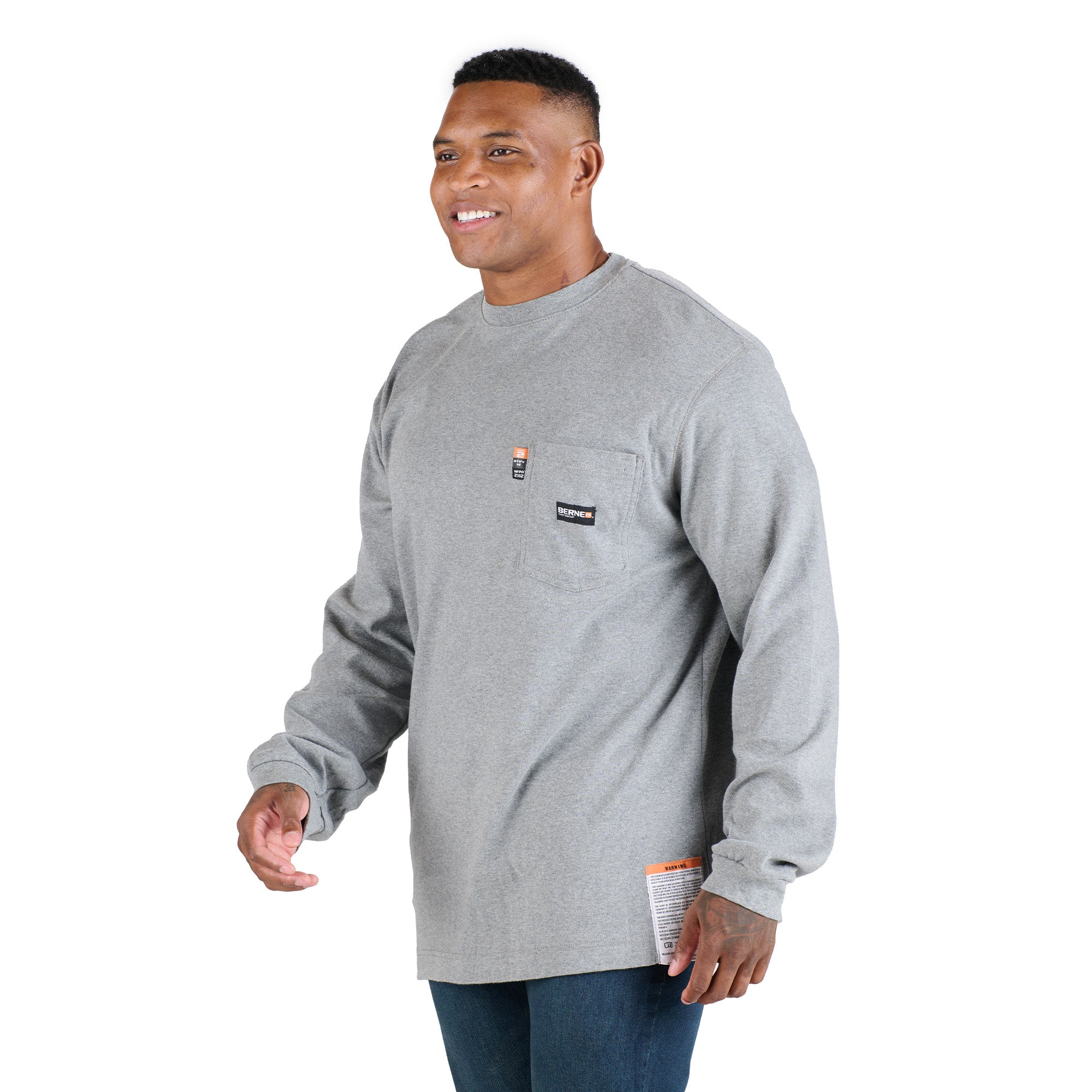 Flame Resistant Crew Neck Pocket T-Shirt For Discount