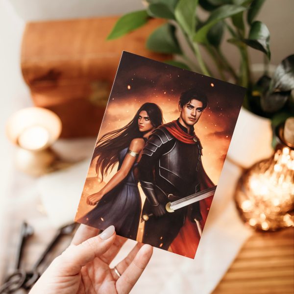 An Ember in the Ashes Inspired: Laia and Elias Art Print on Sale - Image 2