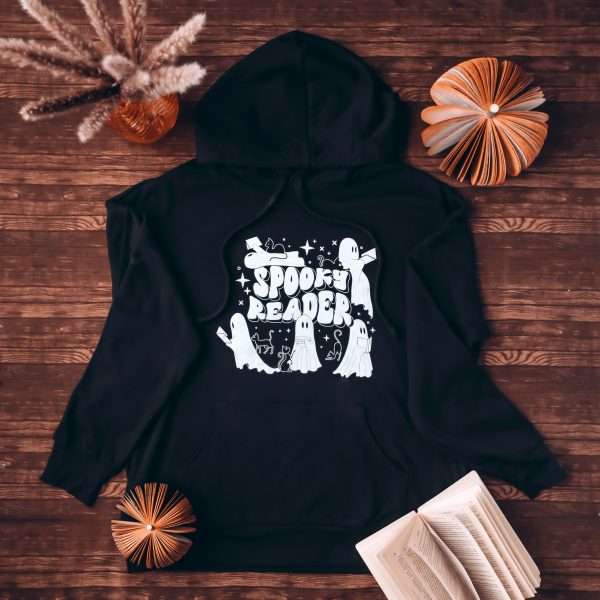 Spooky Reader Ghost Hoodie Online now - Image 4
