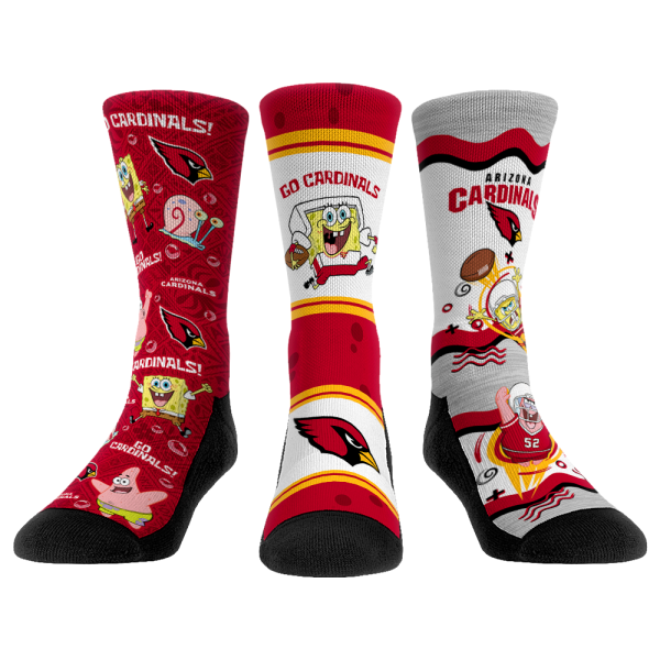 Arizona Cardinals - SpongeBob SquarePants  - 3-Pack Online Sale